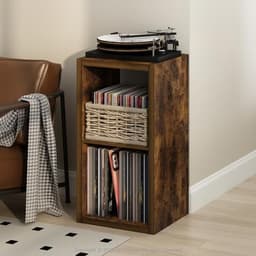 Furinno Cubicle 2-Cube Record Player Stand